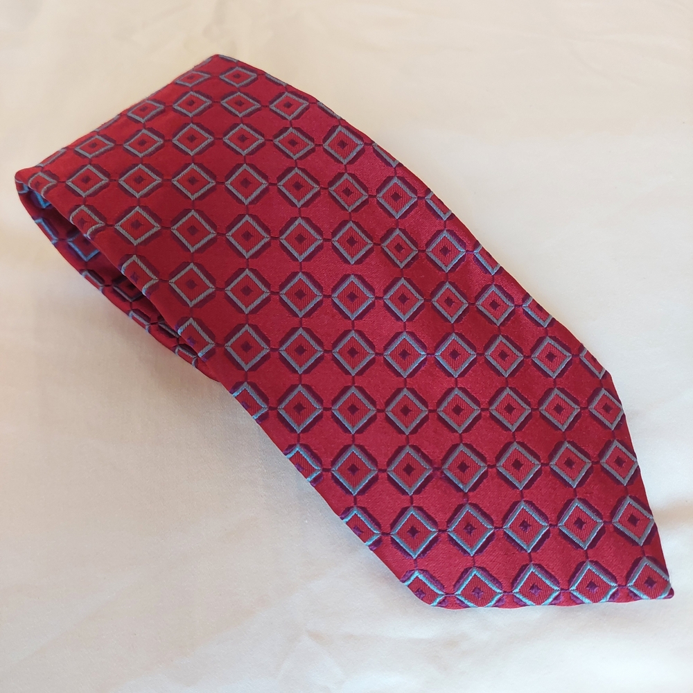 Canali Silk Diamond Pattern Tie